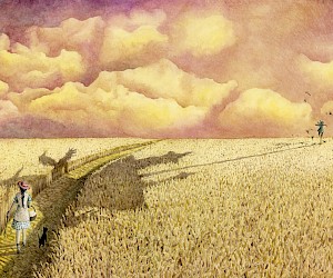 Ilustración de "De tovenaar van Oz", publicada en 2019 por Lemniscaat