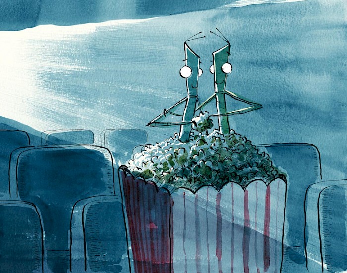 Illustration from "I Love You, Stick Insects", published 2018 by Bloomsbury Children's Books