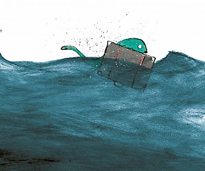 Ilustración de "The Suitcase", publicado en el 2019 en la editorial Nosy Crow