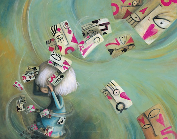 Illustration from "Alice au pays des merveilles", published 2020 by Alice Jeunesse