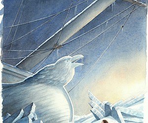 Cover Illustration für "Siri und die Eismeerpiraten" von Frida Nilsson, erschienen  im Gerstenberg Verlag