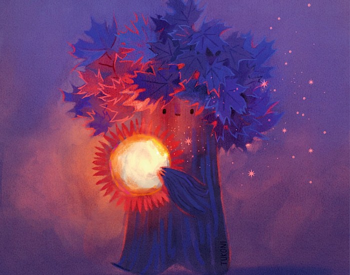 Ilustración: "Maple Tukoni and Sun"
