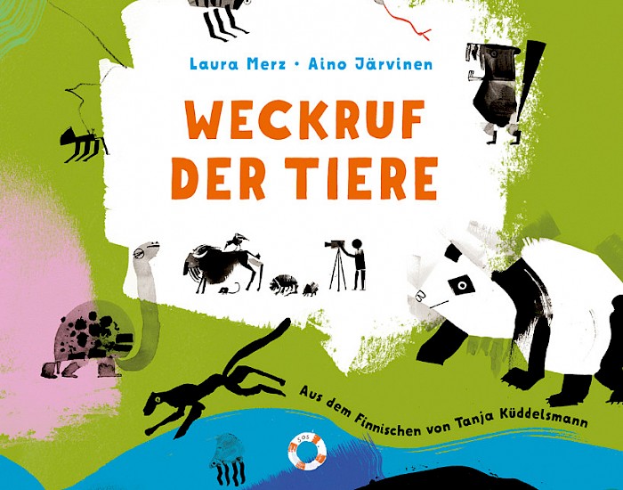 Picture book, Järvinen, Aino/Merz, Laura (Illustr.)
"Weckruf der Tiere", published in Germany on 8 March 2023 by Mixtvision