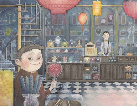 Illustration from"Pardon Bonbons", published 2018 by Bohem