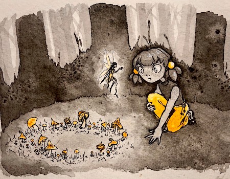 "Marie finds a fairy ring"