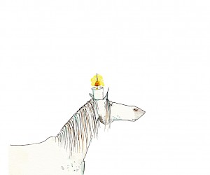 Illustration from "Was bleibt, ist Licht. Ein Trostbuch" by Melanie Garanin, published in 2021, Ars Edition