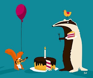 Illustration "Birthday Tea"