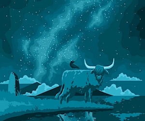 Illustration "Cosmic Cow"