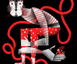 Illustration "Paula y su vestido rojo"